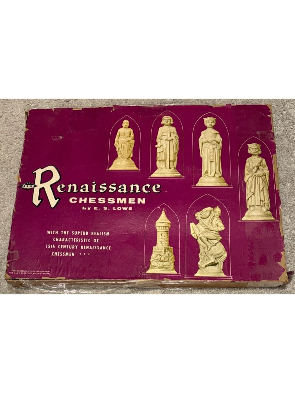 1958 Renaissance Chessman By E S Lowe 15th Century Chessmen